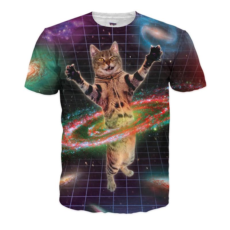 Bláznivá Vtipná Zvířecí Vzor 3D Tištěná Trička Hip Hop Streetwear Kulatý Výstřih Krátký Rukáv Pánská a Dámská Unisex Trička