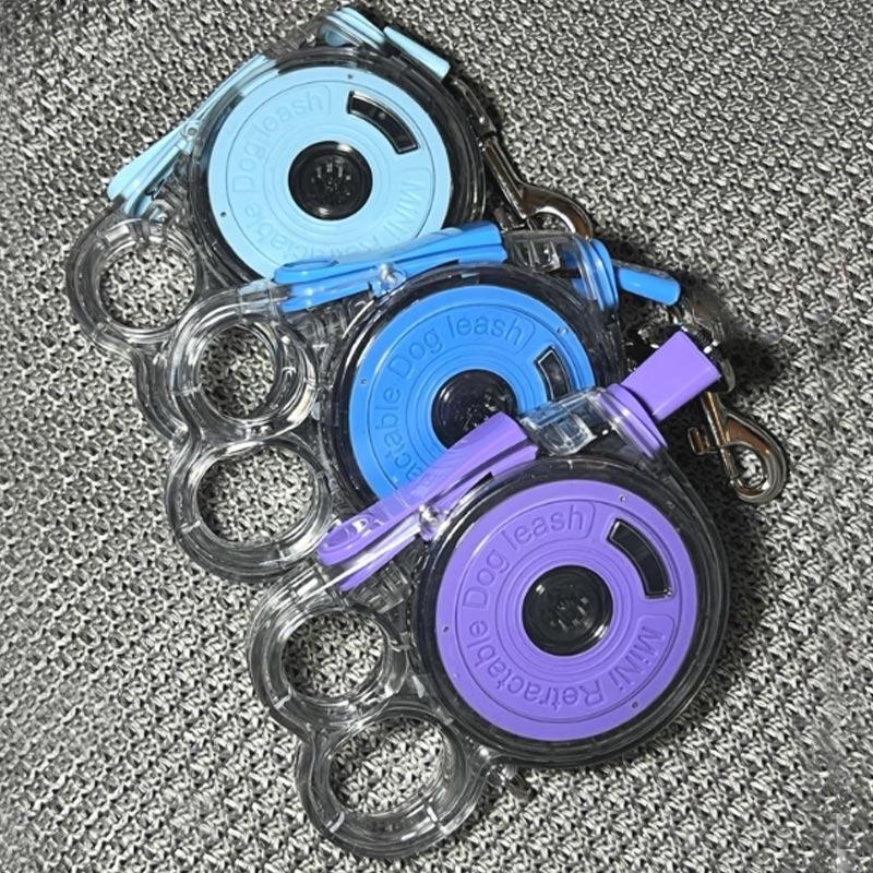 Ultralight Automatic Retractable Dog Leash 3m Portable Nylon with Locking Alloy Clip for Small Dogs Outdoor Jogging Hiking Trave