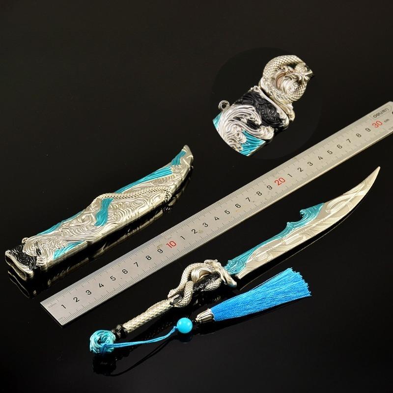 26cm/10.24in Katana Swords NarakaBladepoint Weapon Model Samurai Metal Game Peripherals Cosplay Gift Party Supplies Outdoor Toys