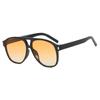 Vintage Double Beams Oversized Sunglasses Women Retro Brand Big Frame Rivet Sun Glasses Female Square Glasses