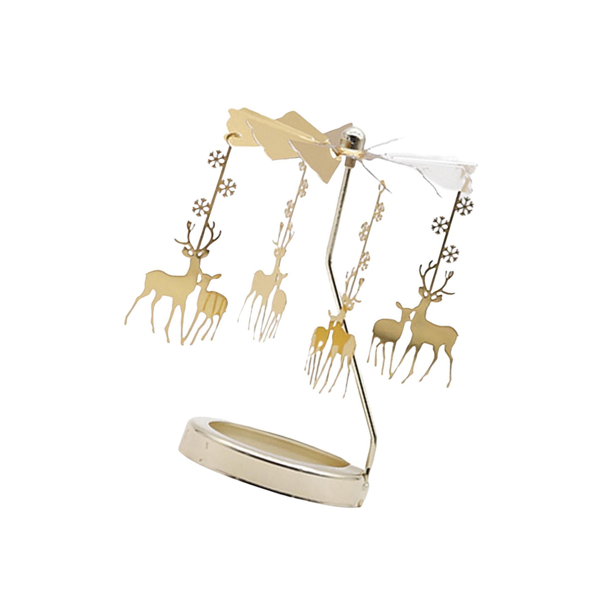 

Вращающийся подсвечник металлический вращающийся подсвечник для чайной свечи для камина 11 x 8 x 6.6cm