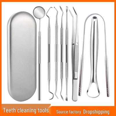 Dental Tools Kit: Stainless Steel Teeth Cleaner, Probe, Pick & Excavator for Oral Care