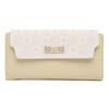 PU Soft Pull Buckle Flower Folding Women's Long Wallet