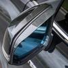 For Toyota Tacoma 2024 Carbon Fiber Car Rearview Mirror Rain Eyebrow