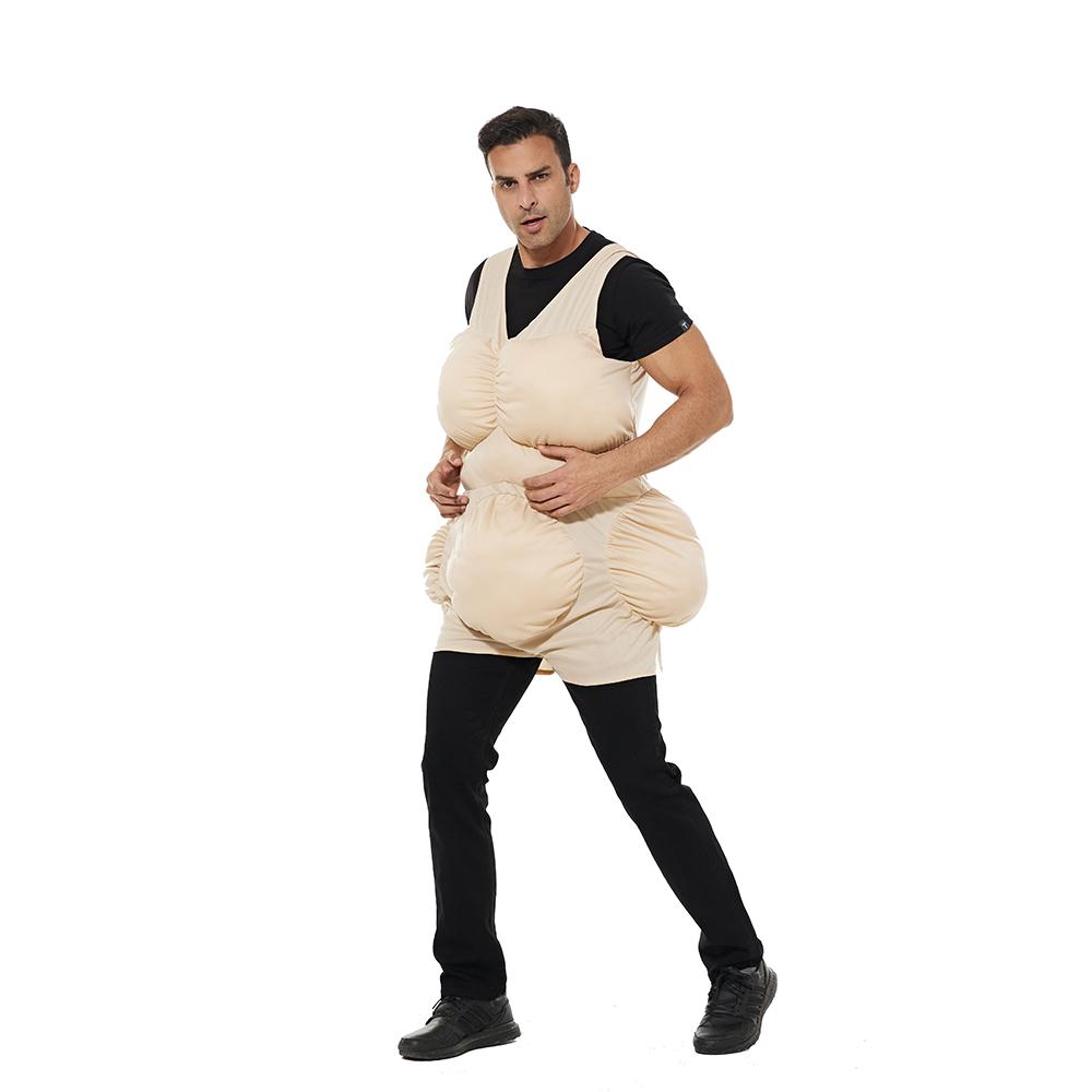 EraSpooky Erwachsener Dickanzug Lustig Der Alte Dicke Halloween Kostümzubehör