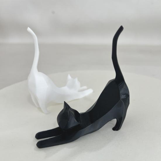 1/2/3Pcs Lifelike Cat Sculpture 3D Printed Handcrafted Simulation Cat Ornament Party Home Decoration Cat Lover Gift