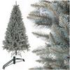 Artificial Christmas Tree - SPRINGOS - Silver Caucasian Spruce - 220 Cm - Eco-friendly PVC Needles - 4-legged Metal Stand