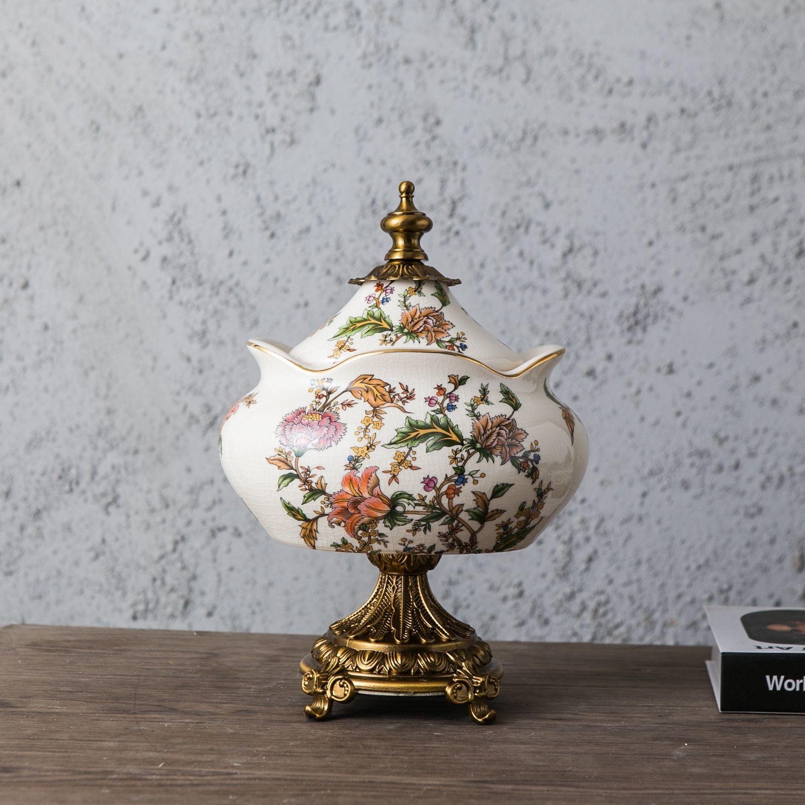 

Американская ретро керамическая банка для хранения, европейские общие баночные украшения