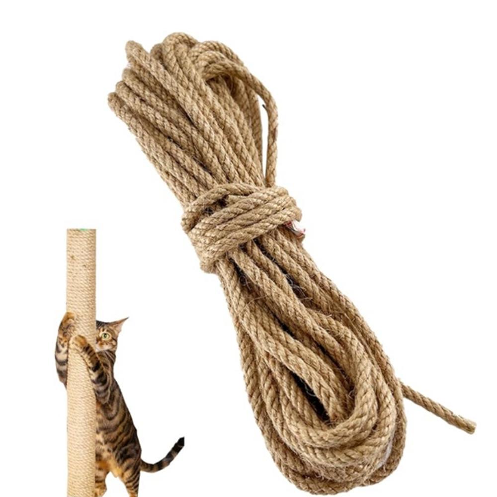 Jute Rope Binding Rope Handmade Woven Hemp Rope Cat Climbing Frame Diy Material Rope Retro Style Decoration