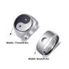 Cross-border National Ink Wash Bagua Men's Retro Ring Set