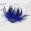 Gothic Style Rhinestone Feather Brooch Handmade Shoulder Strap Boutonnieres Flowers  Dance Costume