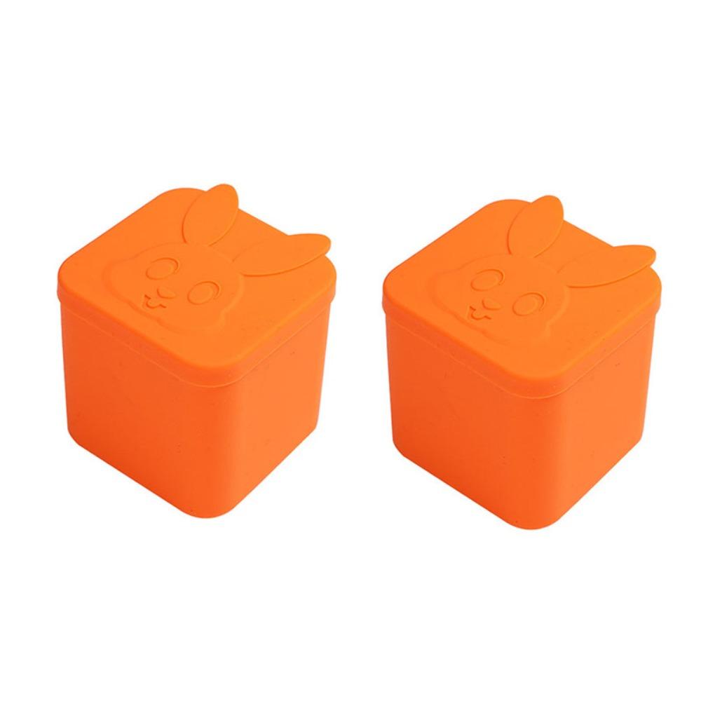 2pcs Reusable Dips Container Silicone Salad Dressing Container Snack Box  Lunch Box