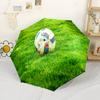 Goalkeeper Action Field. Outdoor Automatic Umbrella Compact 8-Rib Lightweight Durable Plastic & Iron Travel Essential Vibrant Pattern Umbrella