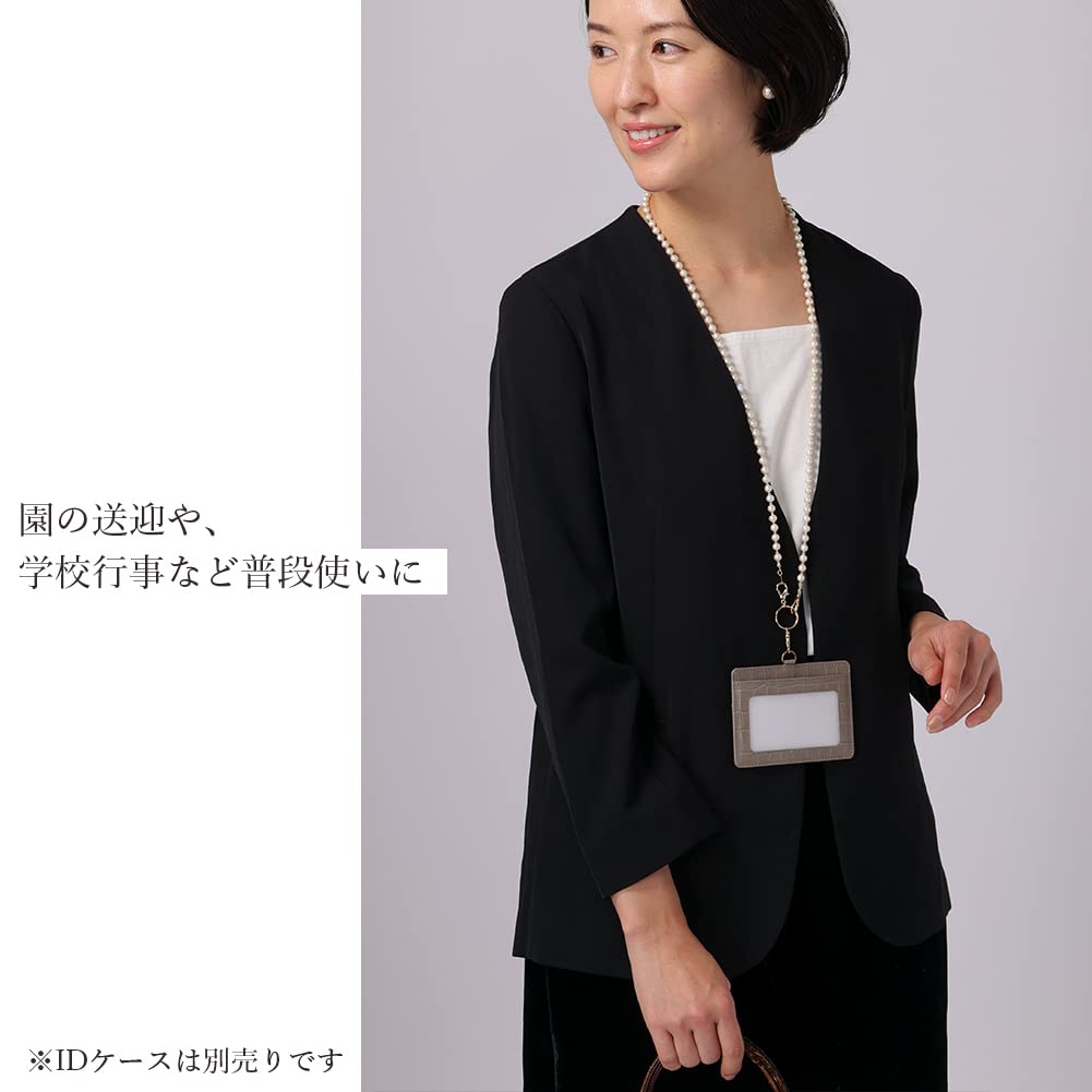 6 mm Baumwollperlen-Halsband, Perlen, leichte, schlichte Halskette, stylische lange Halskette, Kleidung, lässig, formelle Schulveranstaltungen, Mama-Koordinationsband, hergestellt in Japan