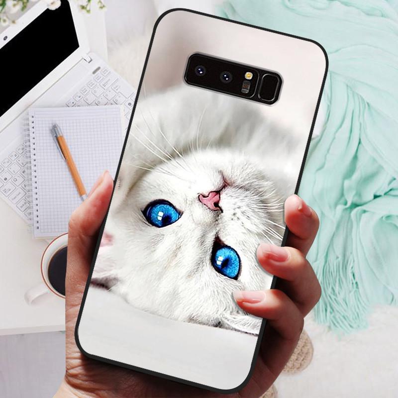 For Samsung Note 8 9 7 5 Case Cover Wolf Cat Animals Silicone Soft Back Cases For Samsung Galaxy Note 9 Note8 Note7 Phone Case