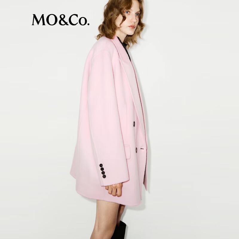MO&Co. Merino Wool & Camel Blend Oversized Mid-Length Coat