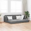 Floor Sofa Bed Dark Grey 213 X 70 X 77 Cm Velvet