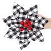 European Stunning Style Christmas Flowers Crafted From Luxurious Fabric Decor For