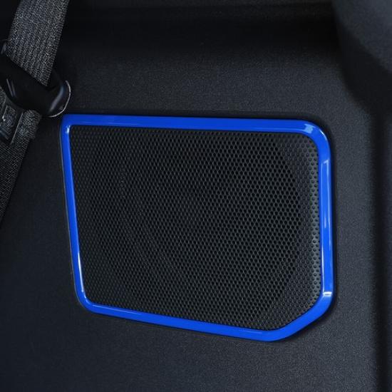 Rear Trunk Subwoofer Speaker Cover Trim Decor For Ford Bronco Accessories Blue