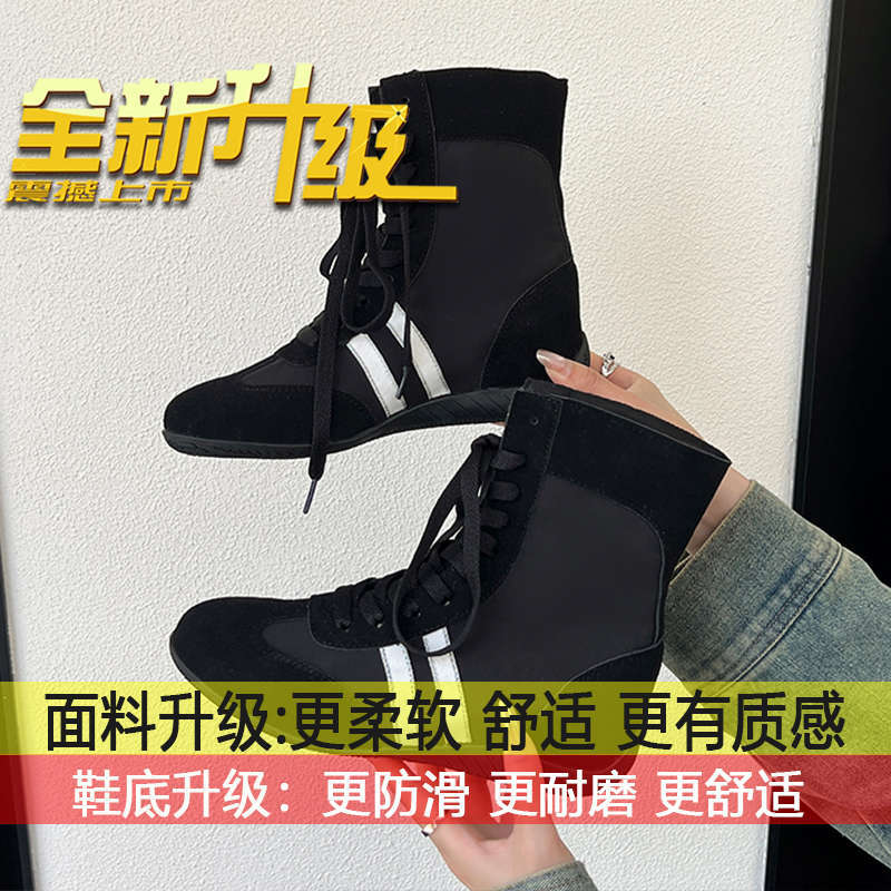 Fashion boxing high-top shoes high-end flat bottom light and comfortable Martin boots women s 2025 new popular German training shoes 40 2756₽