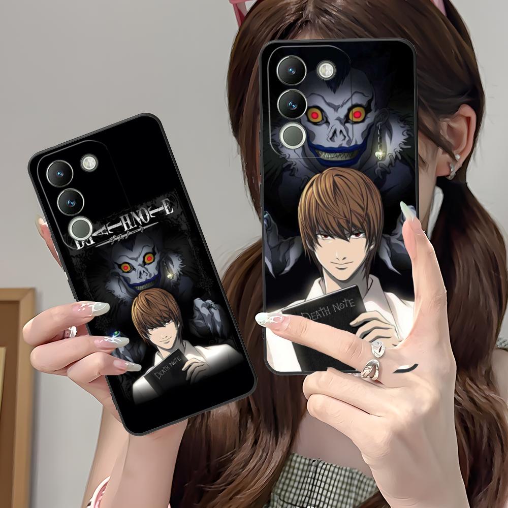 Death Note Kira Light Mobile Phone Case for VIVO Y77 76 75 74 73 72 58 56 55 51 50 38 36 Y19 Y18 Y03 Y01 5G Printing Cover