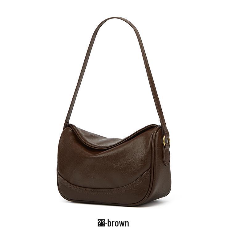 2025 Meillard Vintage Korean Design Women's Crossbody & Shoulder Bag - Versatile Dumpling Style