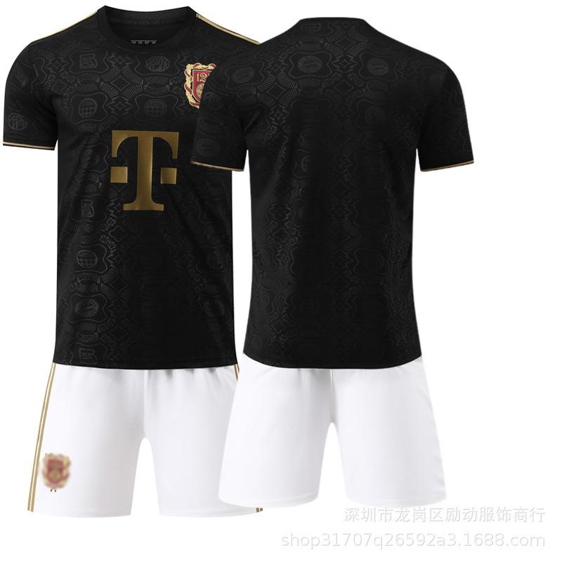 Football training jersey 2526 jersey No. 9 Kane 6 Kimmich short sleeve Bayern 125th anniversary edition black #16