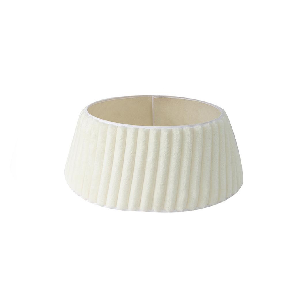 Modern Pleated Fabric Lampshade, Neutral Cream Color Drum Style Shade for Table or Floor Lamps, Soft Light Diffusion, Home Decor Accessory