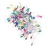 400Pcs Corsage Pins Teardrop Colored Pearl Head for Wedding Boutonniere Fabric Jewelry Making Sewing Flower Decorations