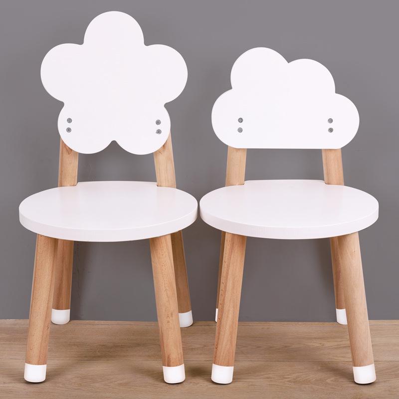 Korean Solid Wood Adjustable Peanut-Shaped Children's Table