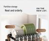 Double-Layer Multifunctional Metal Kitchen Dish and Cutlery Drain Rack