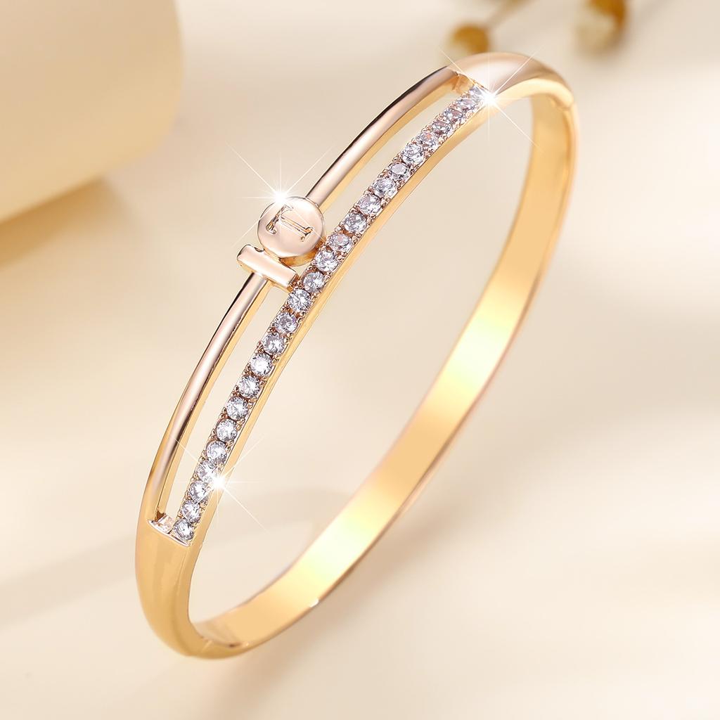 New Fashion Trend Ins Cool Talk High-end Micro-paved Zircon Temperament Versatile Bracelet