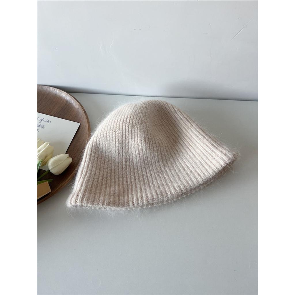 Soft Rabbit Hair Knitted Hat Winter Thickened Warm Wool Hat Hundreds Of Fisherman's Hat Cold Protective Ear Hat Women's Hat