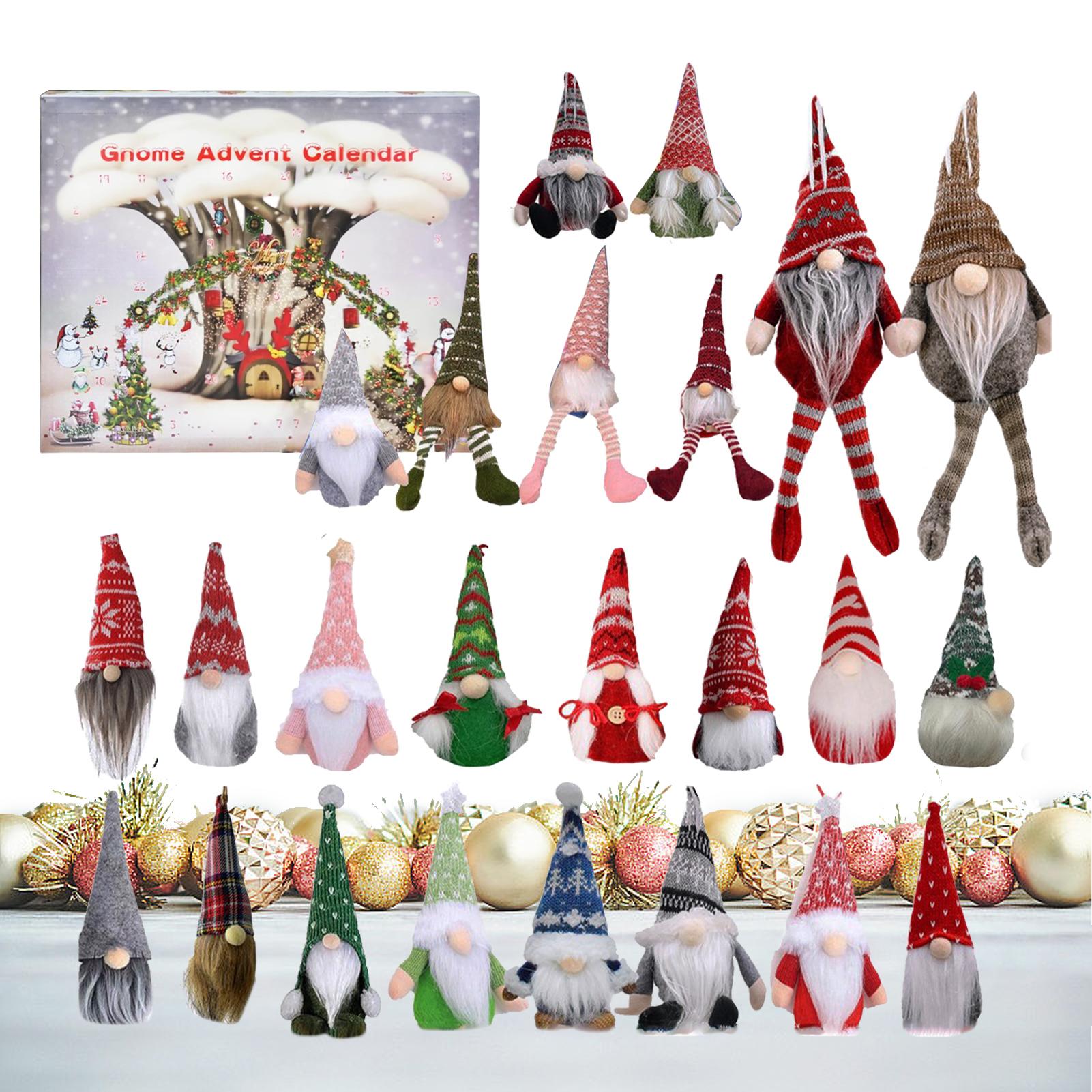 

2025 new Christmas Advent Calendar 24 Day Christmas Gnome Advent Calendar Christmas Decor Calendar Gift Xxl