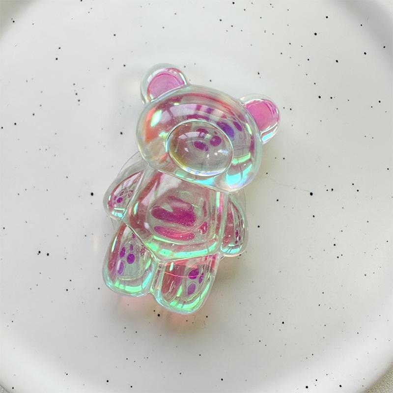 Laser Bear Love Cat Claw Crystal Ball Mobile Phone Airbag Bracket Pasted Three-Dimensional Desktop Support Frame