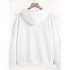 Women's Casual Graphic Hoodie – Soft Fleece Pullover Sweatshirt, Trendy Printed Long Sleeve Top, Loose Fit Streetwear for Fall/Winter