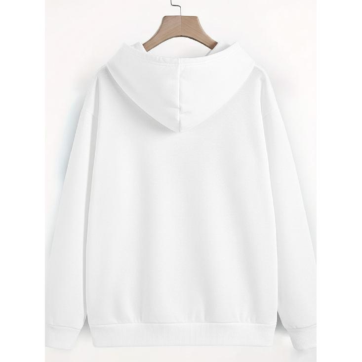 Women's Casual Graphic Hoodie – Soft Fleece Pullover Sweatshirt, Trendy Printed Long Sleeve Top, Loose Fit Streetwear for Fall/Winter