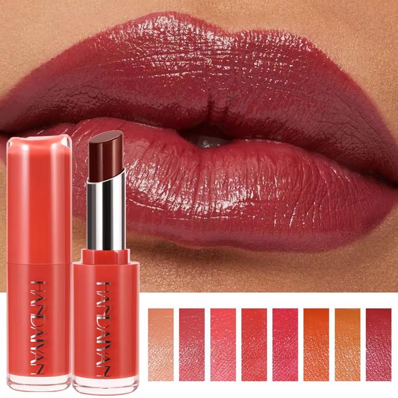 Waterproof Velvet Lipstick Moisturizing Red Brown Pink Lipsticks Hydrating Rose Purple Lip Tint Nature Nude Lips Makeup Cosmetic