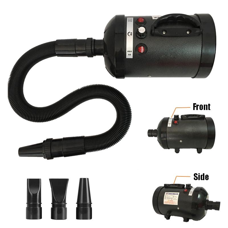 Uscător de păr pentru îngrijirea animalelor de companie 220V reglabil cu zgomot redus Câine Pisică Îngrijire Încălzitor Suflantă Uscătoare Roz/Albastru 2800W