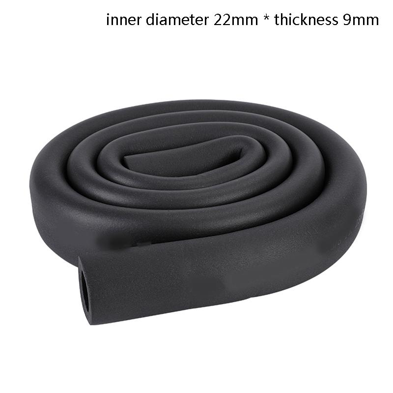 1.8M Sponge Rubber Pipe Black Waterproof Pipeline Holder Thermal Insulation Tubular Protective Sleeve For Air Conditioning