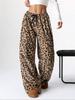 Leopardenmuster Weite Leggings - Europäischer und Amerikanischer Stil