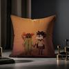Game Little Nightmares Cushion Cover Anti-dustmite Pillowcase Invisible Zipper Silky Short Plush Sofa Cushion Cover