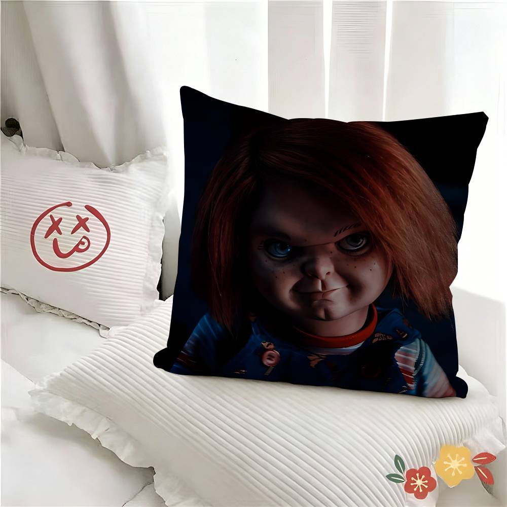 Pc Horror Movie Chucky Childs Play Pillow Case Fashion Square Pillowcase Bedroom Sofa Room Ins Decoration Leisure
