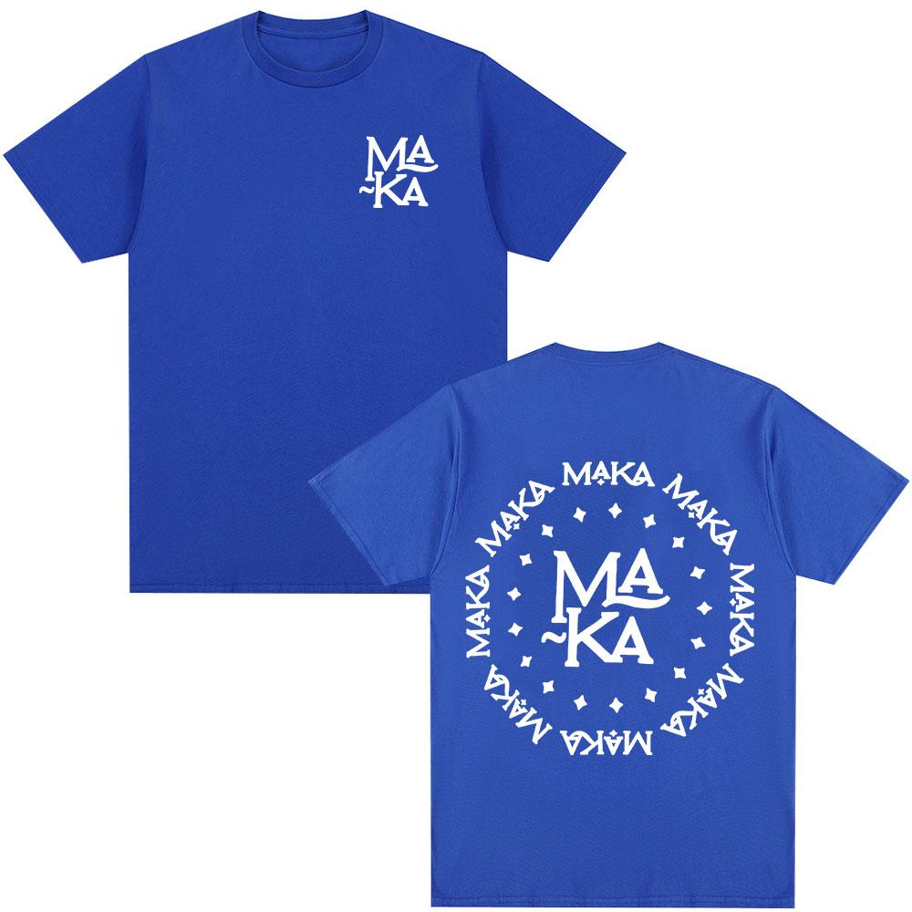 Rapper Maka Logo Graphic T-shirts Men Women Clothing Fashion Hip Hop T-shirt Cotton Casual Loose Short Sleeve T Shirt Streetwear