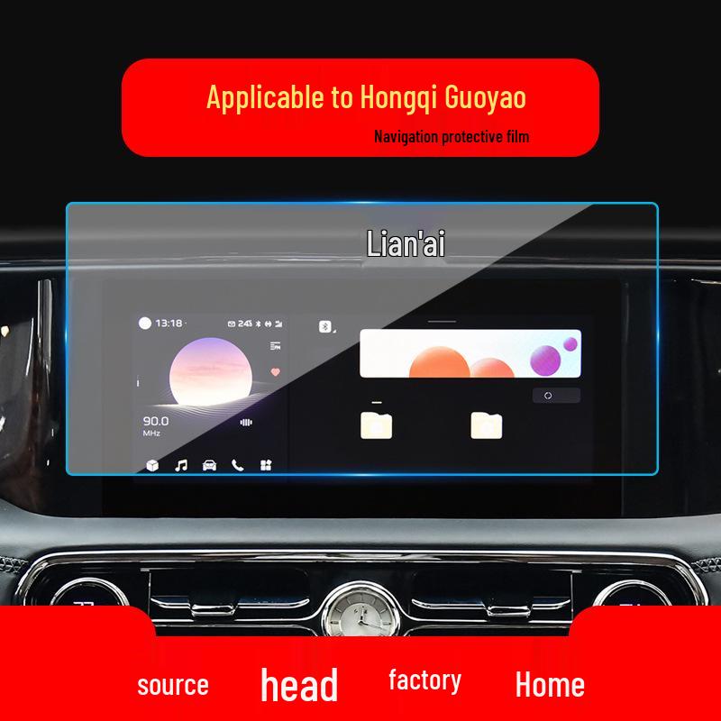 Kompatibel mit 26 Modellen: Hongqi H9 Navigation und E-HS9 Mittelkonsole HQ9 Schutzfolie von Guoya