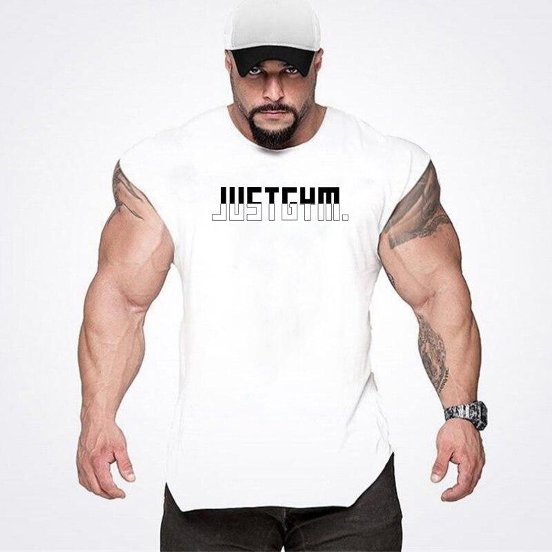 Do The Work  Men's Summer Fashion Casual Breathable Slim Fit Gym Sports Printed O-ncek Bodybuilding Workout Vest 6 Colors