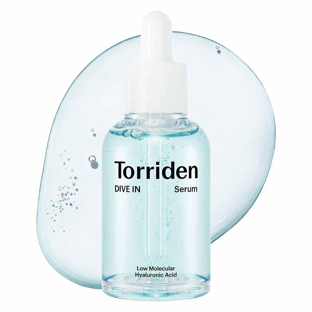 TORRIDEN DIVE-IN סרום לחות מרגיע עם חומצה היאלורונית במשקל מולקולרי נמוך לעור לח וזוהר 50 מ"ל