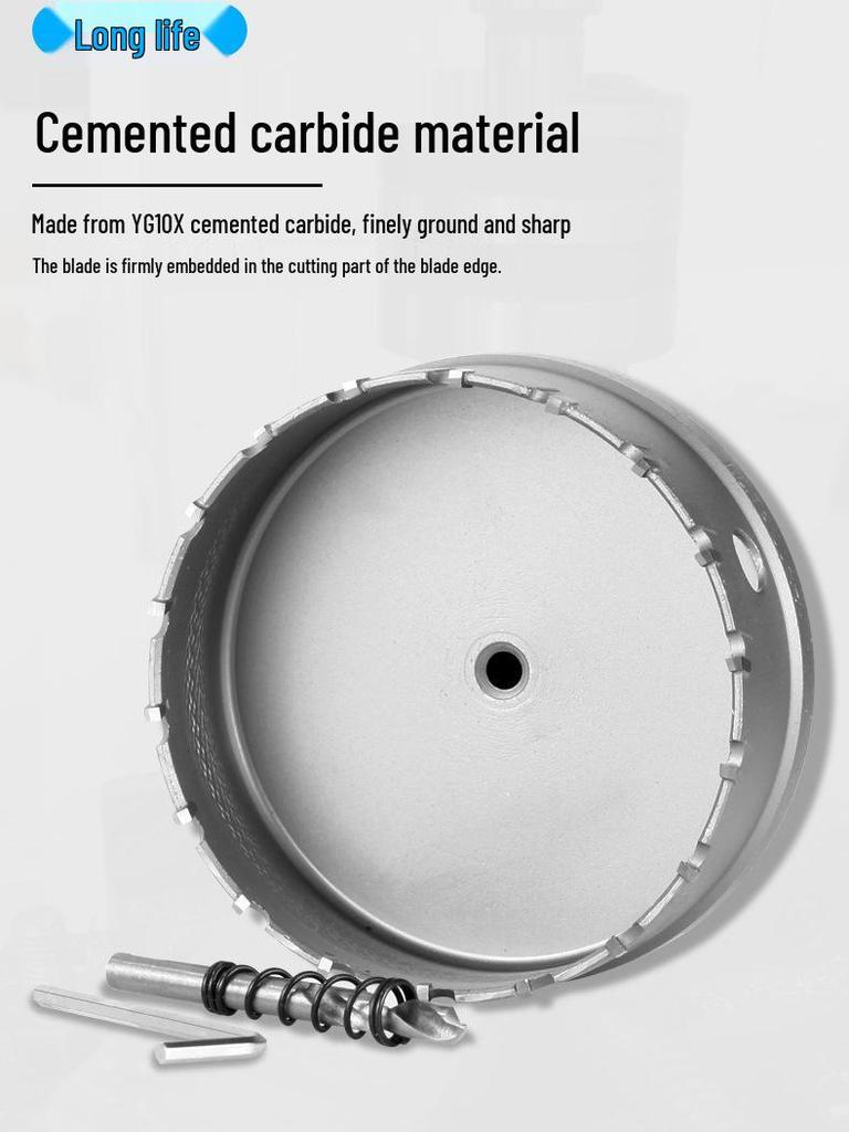 Tungsten Steel Hole Saw & Drill Bit Set for Metal, Wood, & Iron