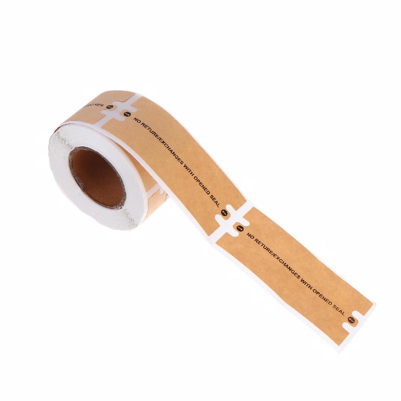 100/150 Stück manipulationssichere Siegelaufkleber Sicherheitsetiketten Siegelbandrolle Diebstahlsicheres Paketversiegelungsband für Versandverpackungen