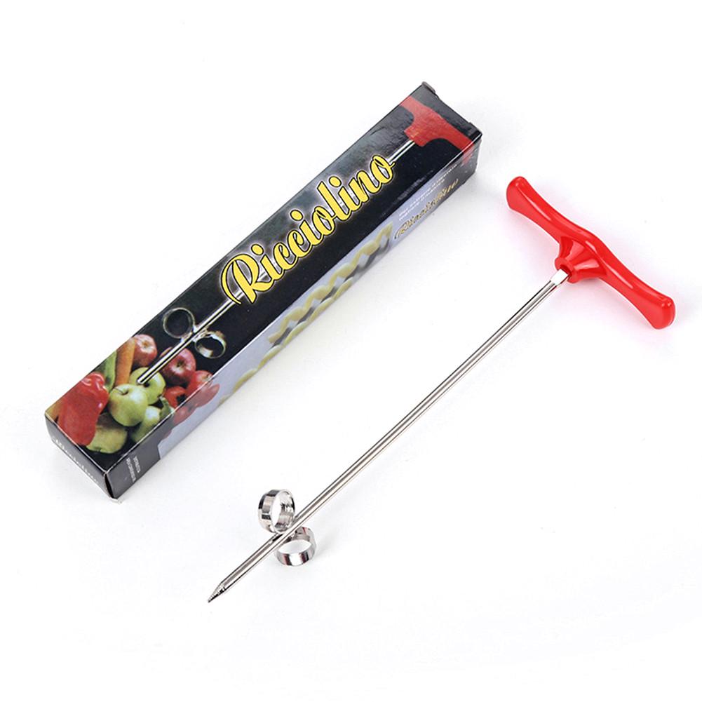 1pc Stainless Steel Cucumber Rotary Coil, Creative Fruit And Vegetable Fried Dough Twists Knife, Kitchen Plate Decoration Carving Tools